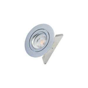 Set LED GU10, 2700K, chrom matt 80mm