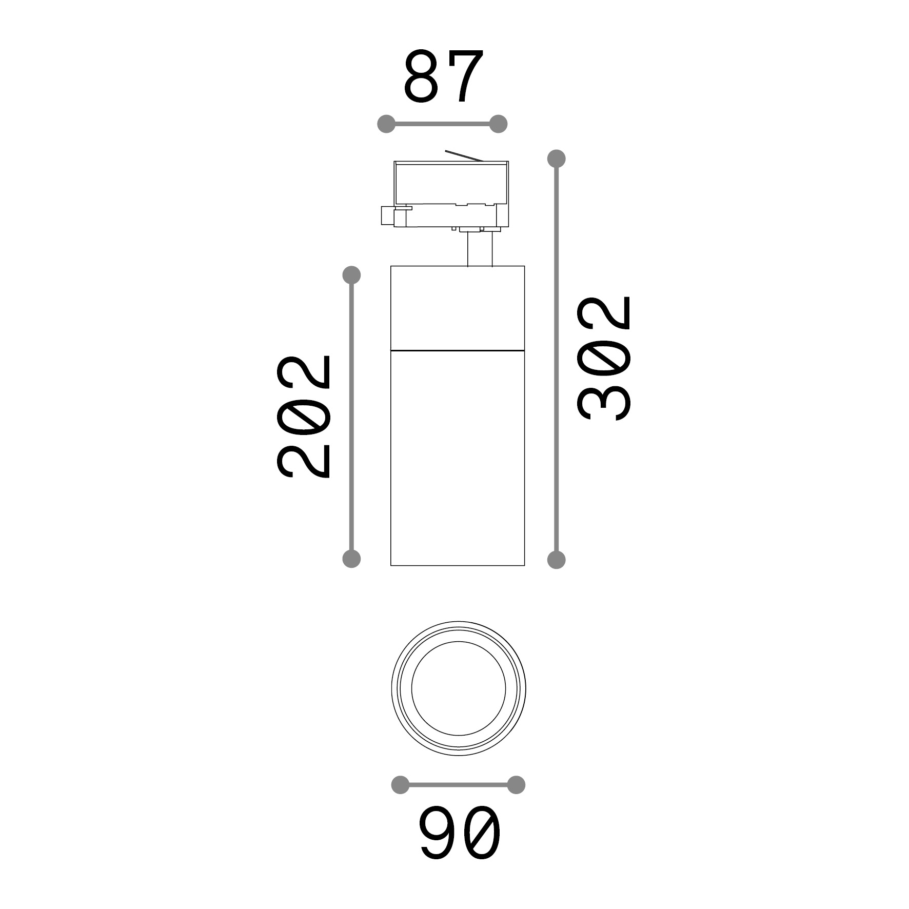 Track Spot Quick 28W weiss ON/OFF 4000K – Bild 2