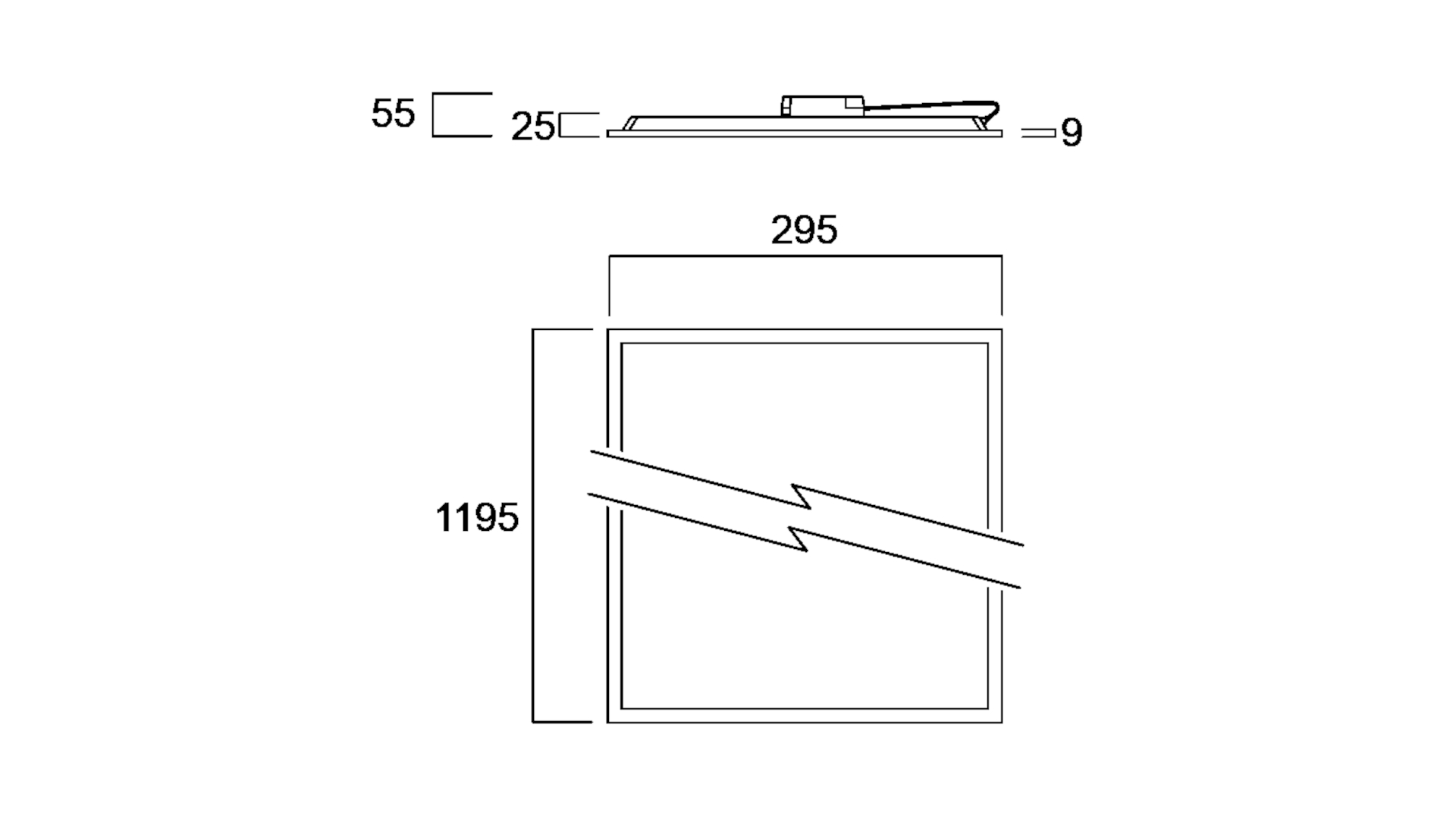 Einbaupanel Start 1200x300 4000K Dali – Bild 2