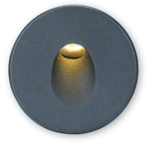 Cover Aluminium rund 1 schwarz für Sys-Wall68