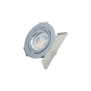 Set LED GU10, 3000K, chrom matt 68mm