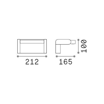 Wandleuchte Swipe weiss ON/OFF – Bild 2