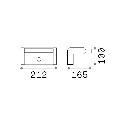 Wandleuchte Swipe mit PIR weiss – Bild 2