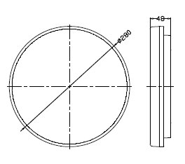Deckenleuchte Algol HF Smart 280 rund – Bild 4