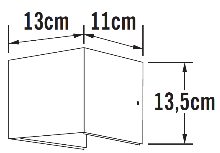 Wandleuchte Cremona silbergrau klein – Bild 5