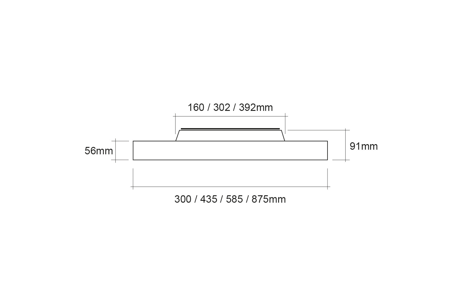 Aufbauleuchte Alkes 585 weiss – Bild 5