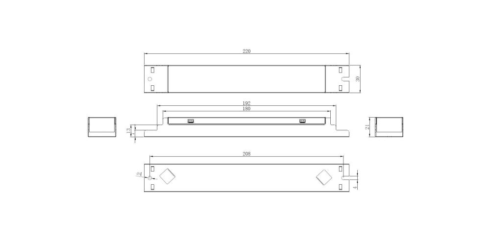 Treiber 35W 300-700mA On/Off – Bild 2